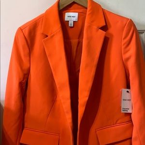 Neon orange Nine West blazer size 6